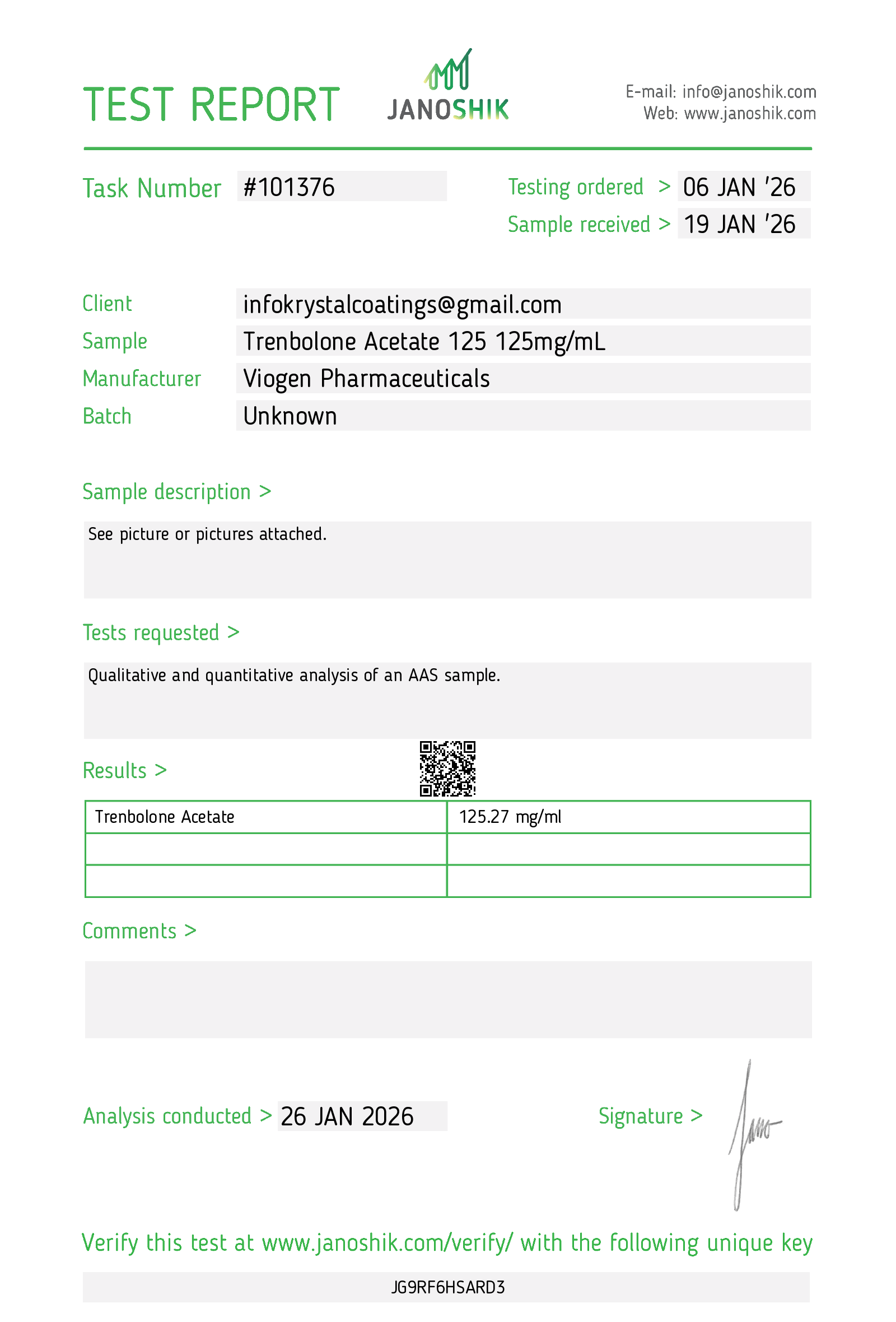 Viogen Trenbolone Acetate 125mg Viogen Trenbolone Acetate 125mg